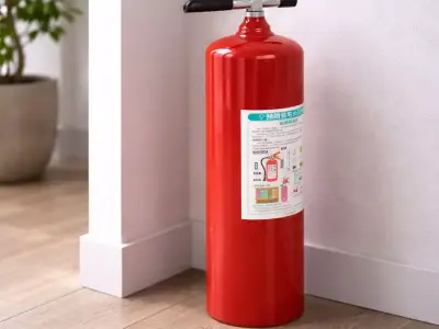 Realistic Red Fire Extinguisher - MorisonDesign 4K PBR Low-poly 3D model