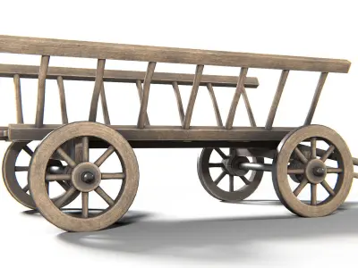 Dray 01 PBR Low-poly 3D model