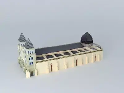 Cathedral Santiago Apostol  Santiago  Rep. Dominican Free 3D model