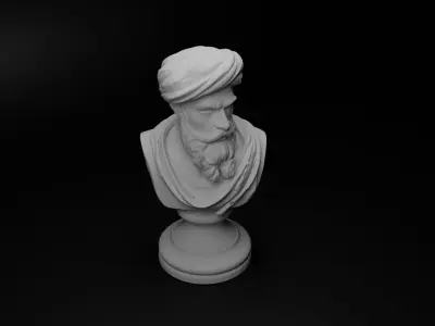 Persian Immortal Bust Chess 3D print model order