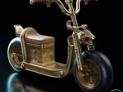 Stunt Scooter 3D model get