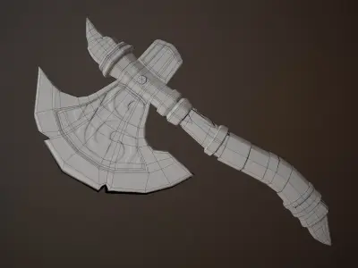 Stylized Axe 3D model purchase