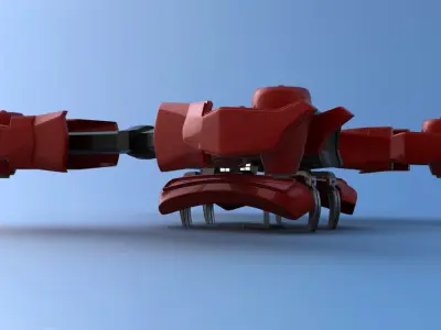 Futuristic Jet Quadcopter Aircraft 3D model