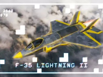 Modern Fighter Jet - Lockheed Martin F-35 Lightning II 3D print model