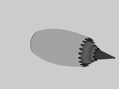 Aircraft engine 3D model by gogan