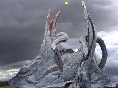 Hades Drake Mountain 2  3D model
