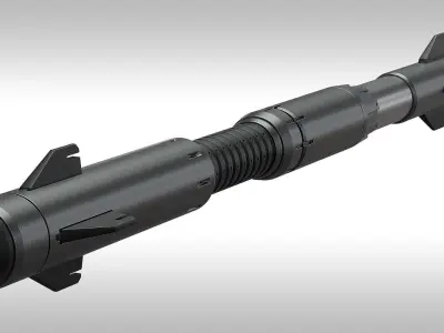 SciFi Missile 3D model purchase