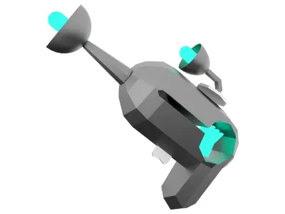 3d Pump SG Blaster low poly icon 3D model