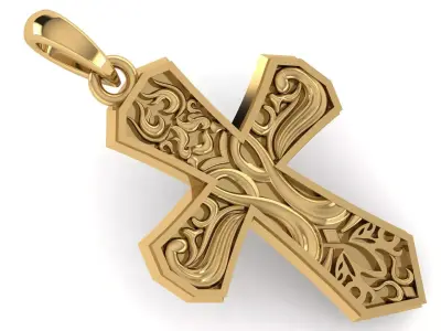 CROSS PENDANT CR189 3D print model