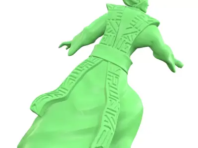 White Warrior Librarian 3D print model