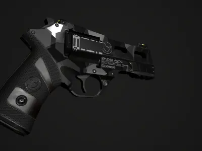 RHINO 40DS Sci-Fi or Cyberpunk Low-poly 3D model