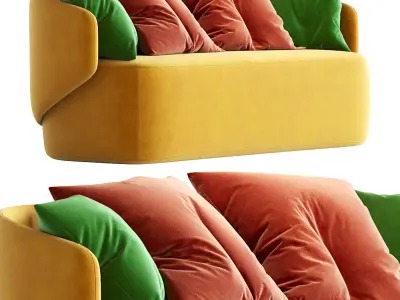 Crescent  Sofa 3D model