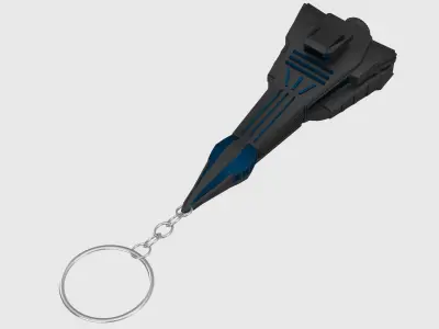  Space Ship Keychain 