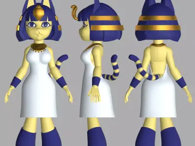Animal Crossing Ankha Free 3D model
