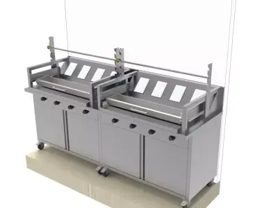 BBQ-GRILL shawarma  3D model