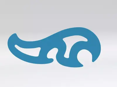 French Curve - 3D Print Ready - Model - B 3D model