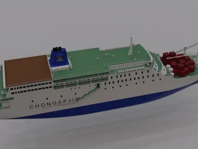 MV Sewol 3D model
