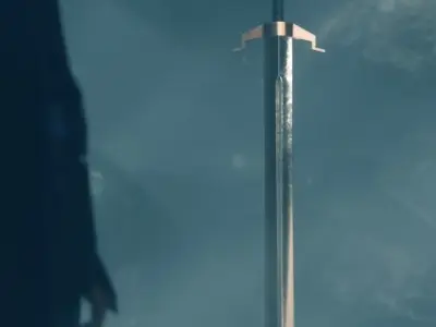 Medieval Sword 3D model 9