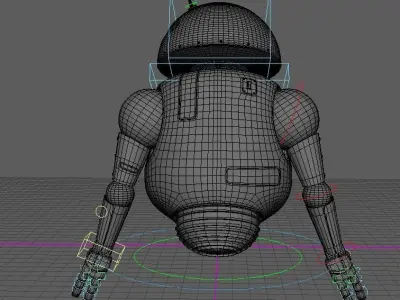 Bud-E Robot from film Rusted Roots 3D model
