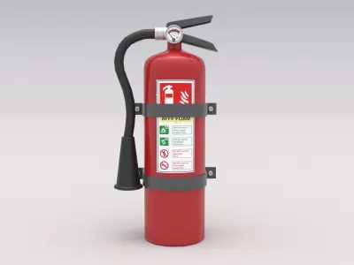 Fire Extinguisher 01 Low-poly 3D model purchase