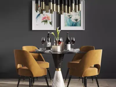 Dinning Set 11 3D model