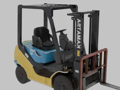 Forklift High poly kamatsa 3D model
