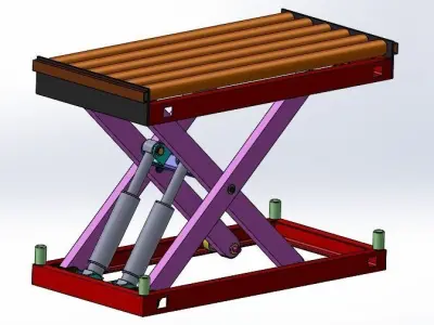 SCISSOR LIFT 3D model 2