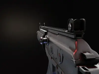 Galil Ace 31 Low-poly 3D model