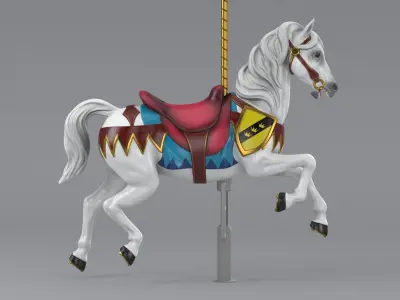 Carousel Horse v1-03 3D model