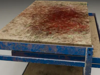 Work bench  Low-poly 3D model