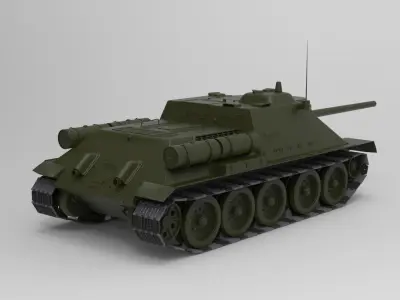 SU-85 tank 3D model purchase