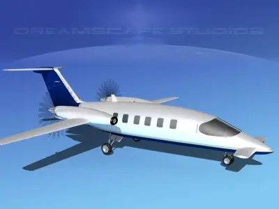 Piaggio Avanti P180 V07 3D model