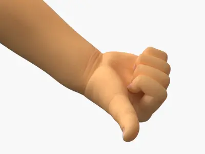 Asian Baby Hand Thumbs Up Gesture 