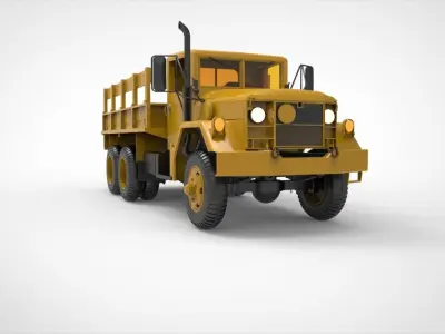 M35 half ton Cargo Truck 3D model by maryamarrumi