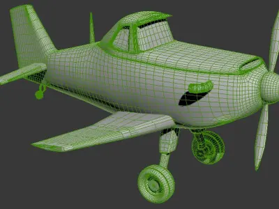 Aircraft plane in stages of construction 3D model