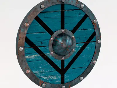 viking shield 3D model purchase