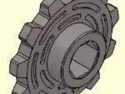 Machinery Gears Free 3D model