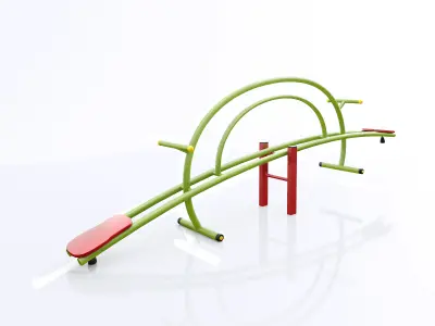 Children pavilion Low-poly 3D model