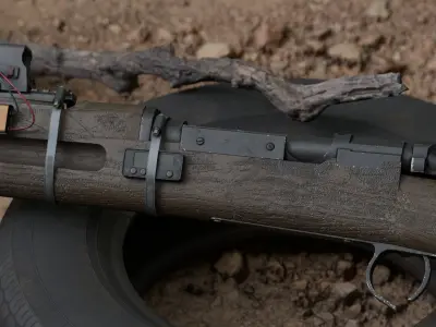 Custom M41 Rig Low-poly 3D model