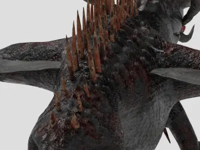 Dragon Low-poly 3D model 4