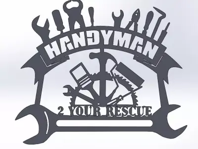 Handy Man Sign 3D model
