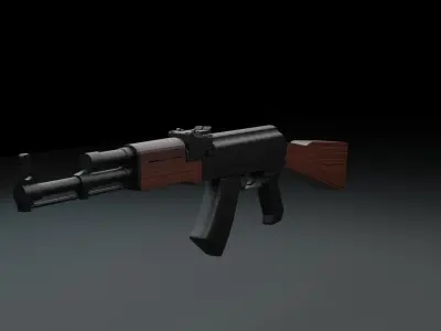 Assault rifle Free 3D model order