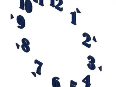 Swatch Mounted Wall Clock - Design A 3D print model