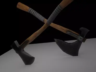 Axe Bloodreaper Low-poly 3D model