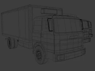 Fiat 619 Low-poly 3D model