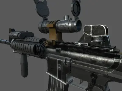 Weapons Pack Low-poly 3D model get