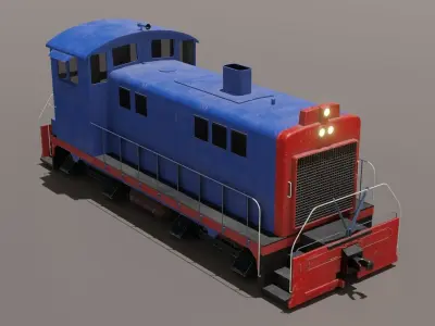 Diesel locomotive 3D model Low-poly 3D model purchase