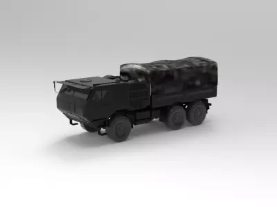 6x6 Heavy Utility Truck 3D model