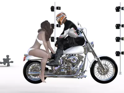 motor bike 3D model