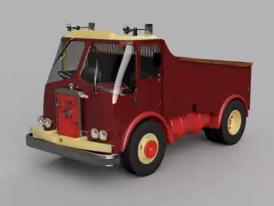 Miniature classic lorry 3D print model
